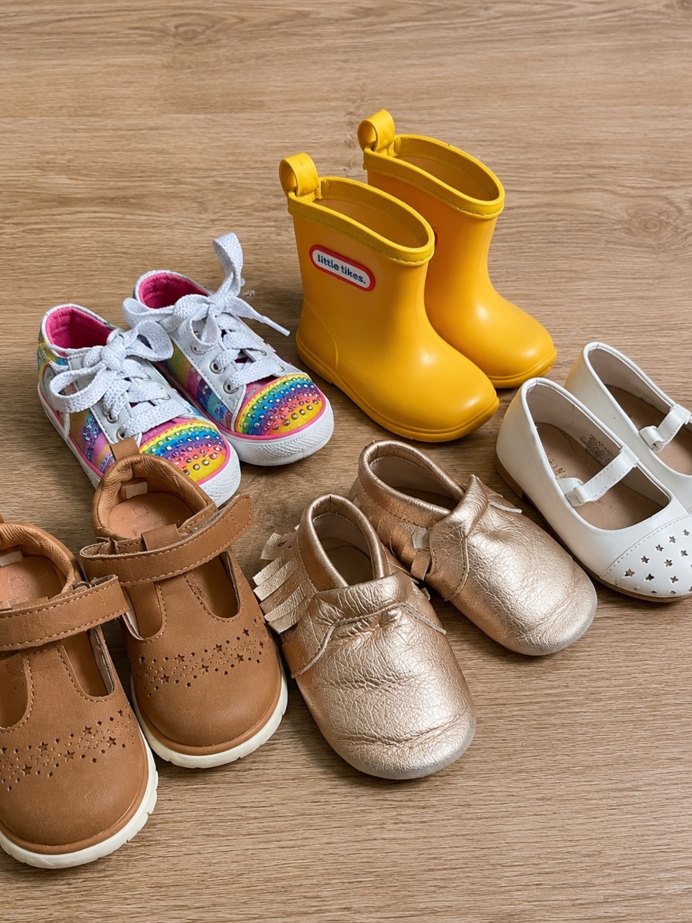 Toddler Shoe Bundle Stride Rite Twinkle Toes Cat & Jack Size 5